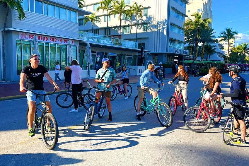 Piste cyclable à South Beach, Miami